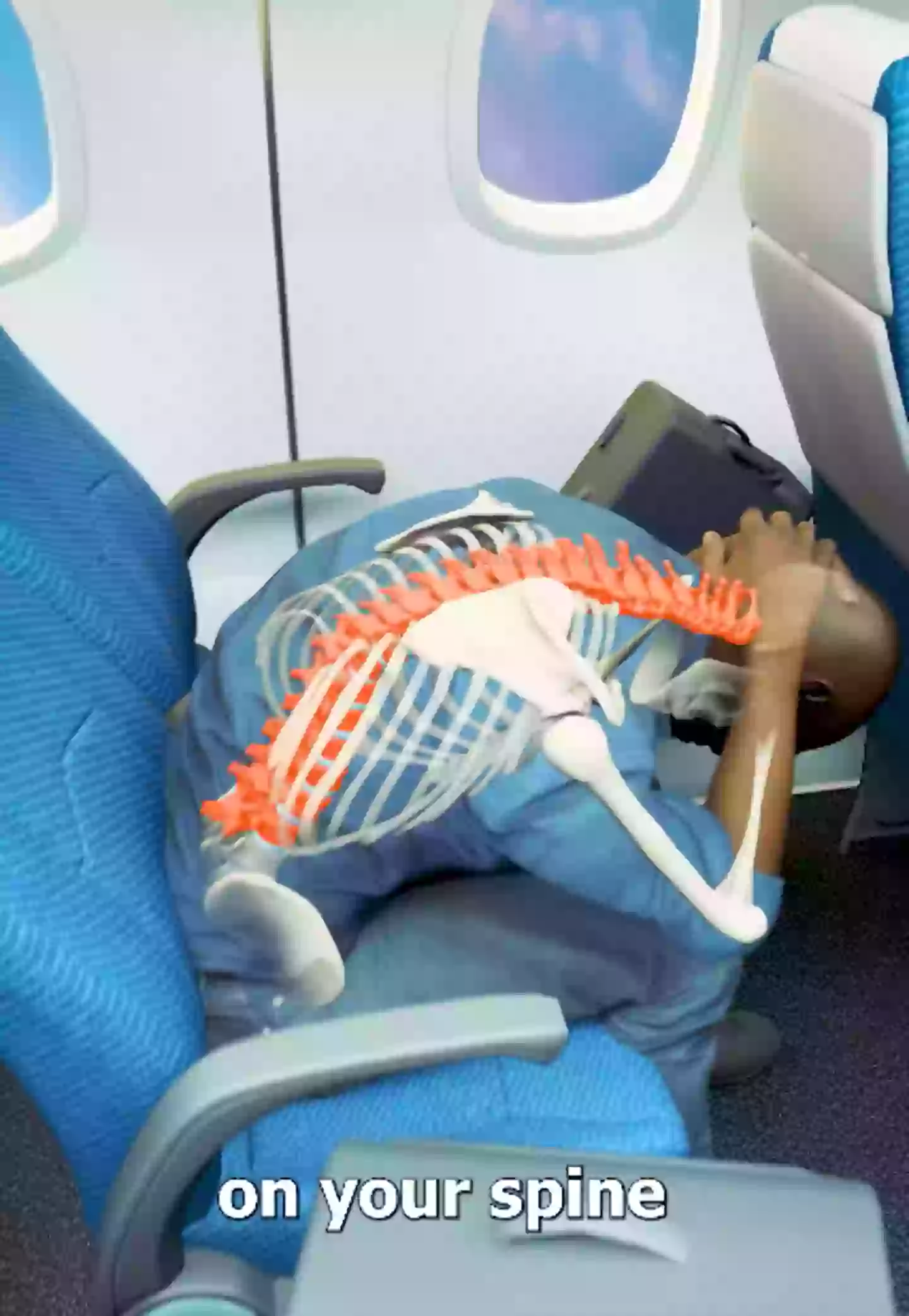 The brace position protects your spine (YouTube/Zack D. Films)