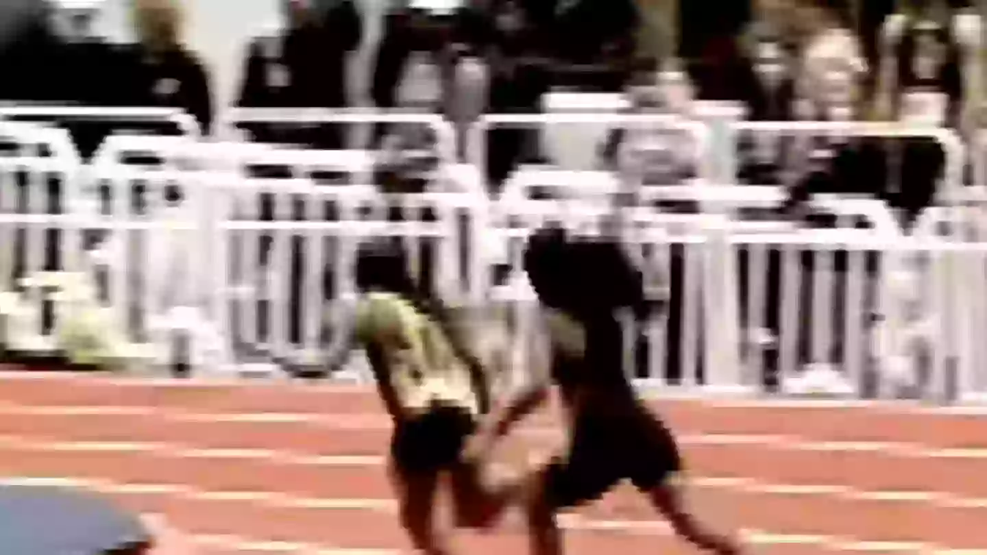 Runner who hit opponent over head with baton shares new footage of ...