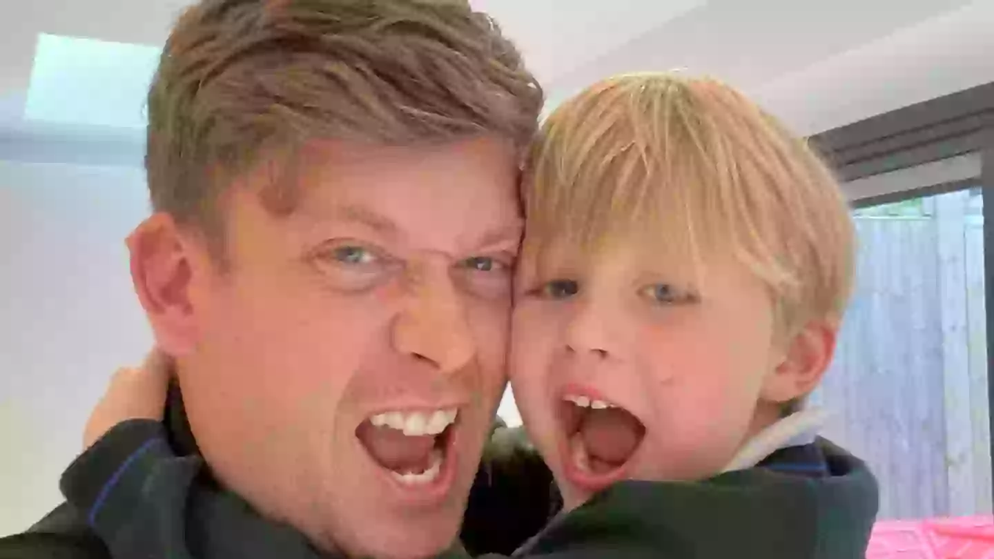 Ceri Menai-Davis carried 20kg with him on the London Marathon this year in honour of his son Hugh (Ceri Menai-Davis)