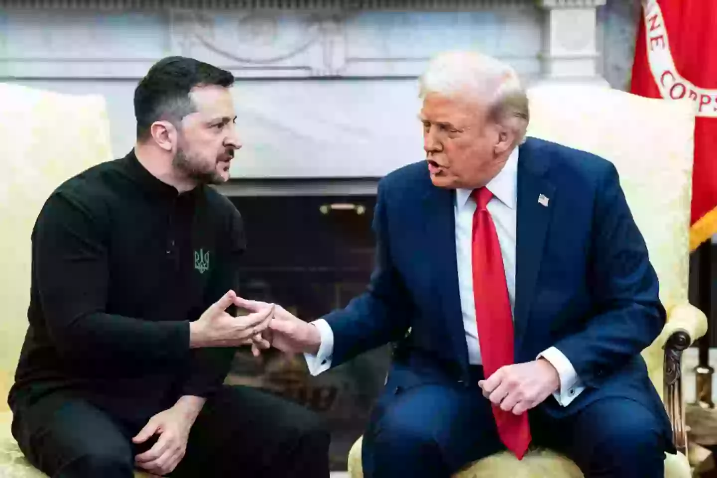 The meeting became heated (Jabin Botsford/The Washington Post via Getty Images)