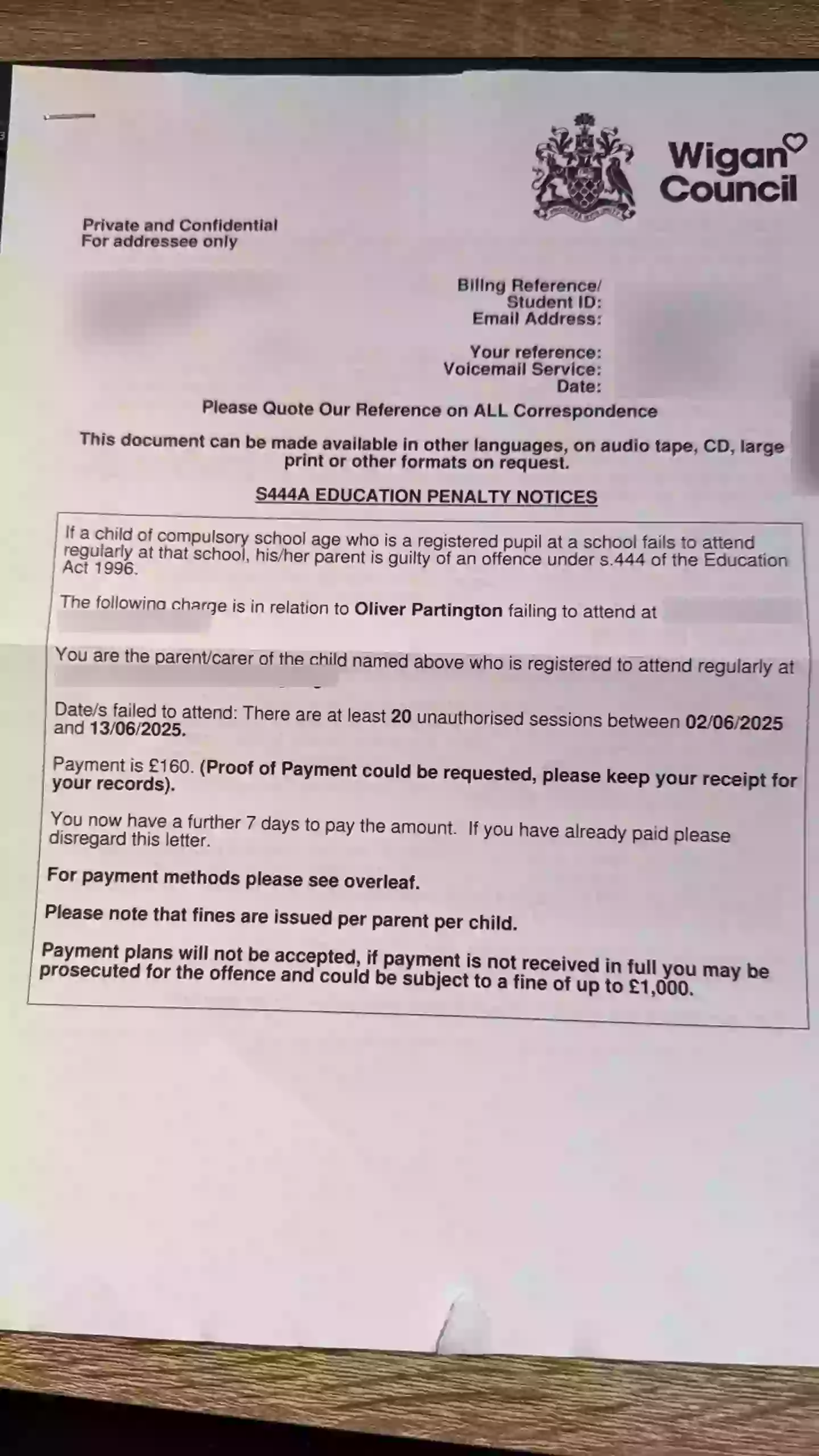 Michelle called the fine 'despicable' (Kennedy News and Media)