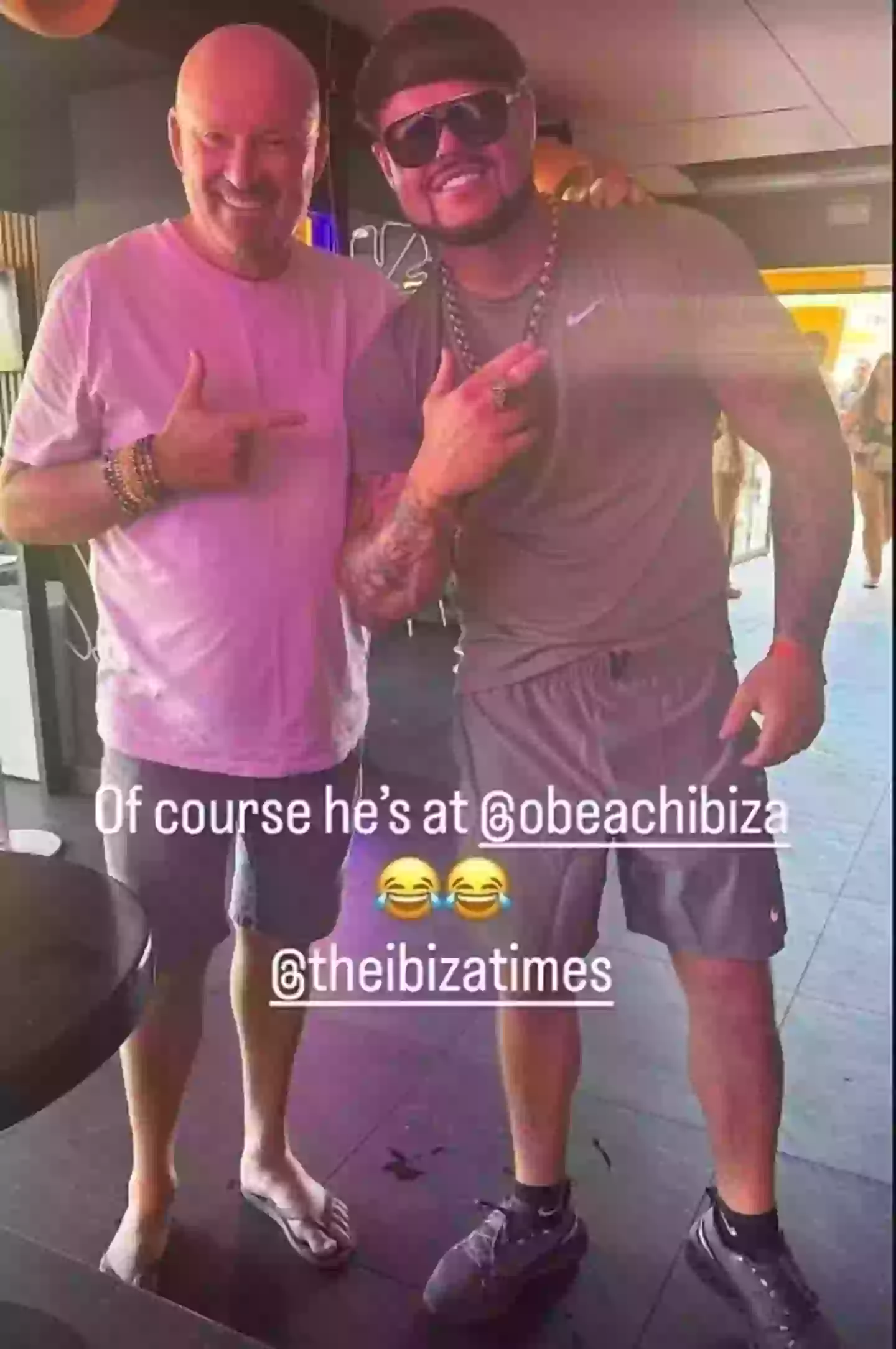 Everyone wants a picture with the 'Ibiza final boss' (Instagram/@tonytrumanibiza)