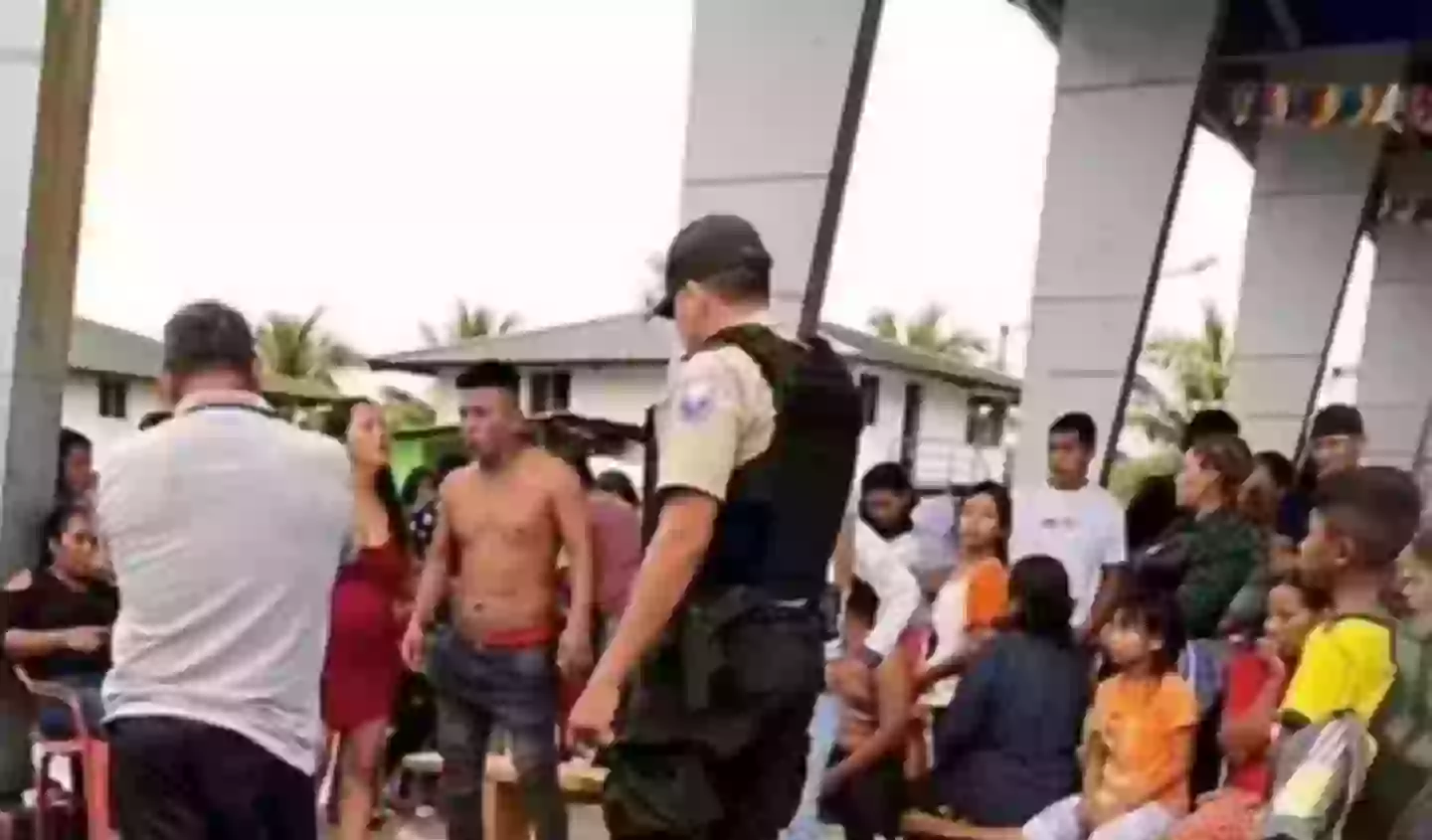 The unrest followed a suspected shooting (Cutaveno TV)