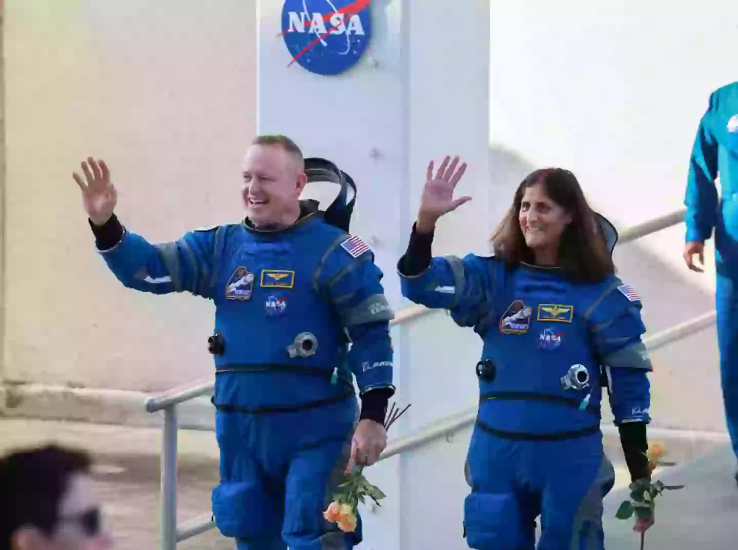 Barry 'Butch' Wilmore and Sunita 'Suni' Williams did not expect to be up in space quite so long (Joe Raedle/Getty Images)