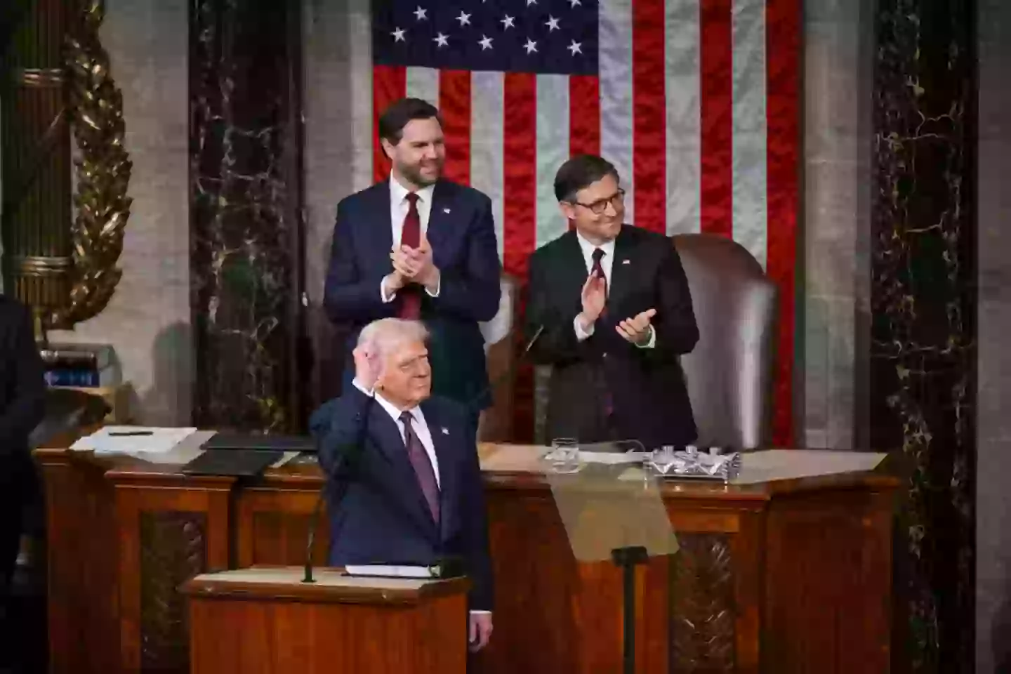 The speech clocked in at 90 minutes (Ricky Carioti/The Washington Post via Getty Images)