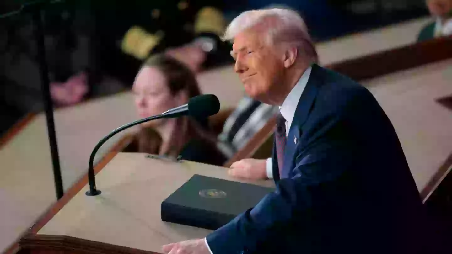Donald Trump reads letter he received from Zelenskyy during address to Congress