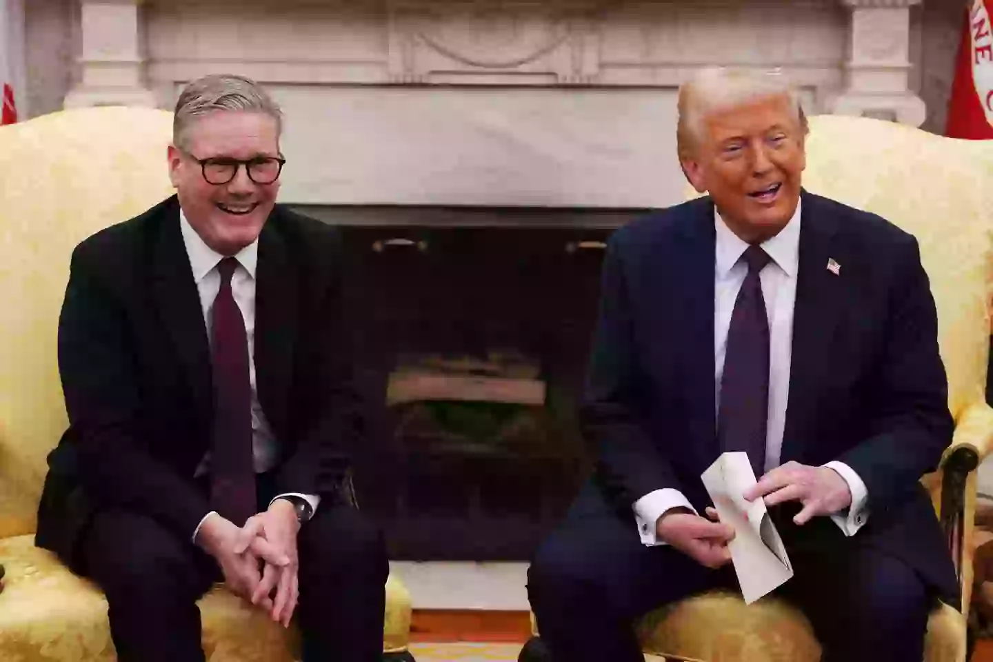 Keir Starmer and Donald Trump put on a united front as they sat down together earlier this week (Carl Court - Pool/Getty Images)