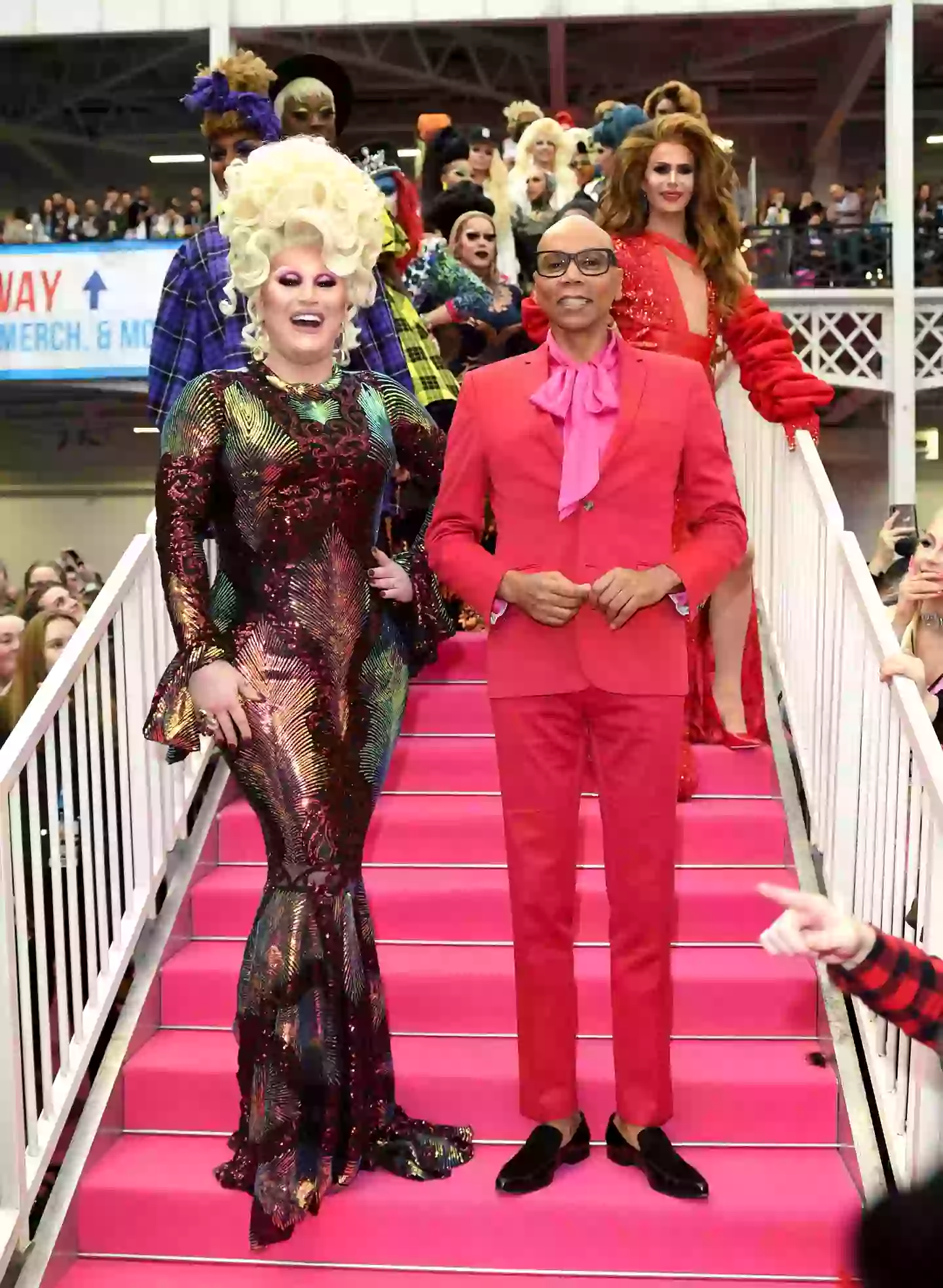 The drag star pictured with RuPaul in 2020 (Karwai Tang/WireImage)
