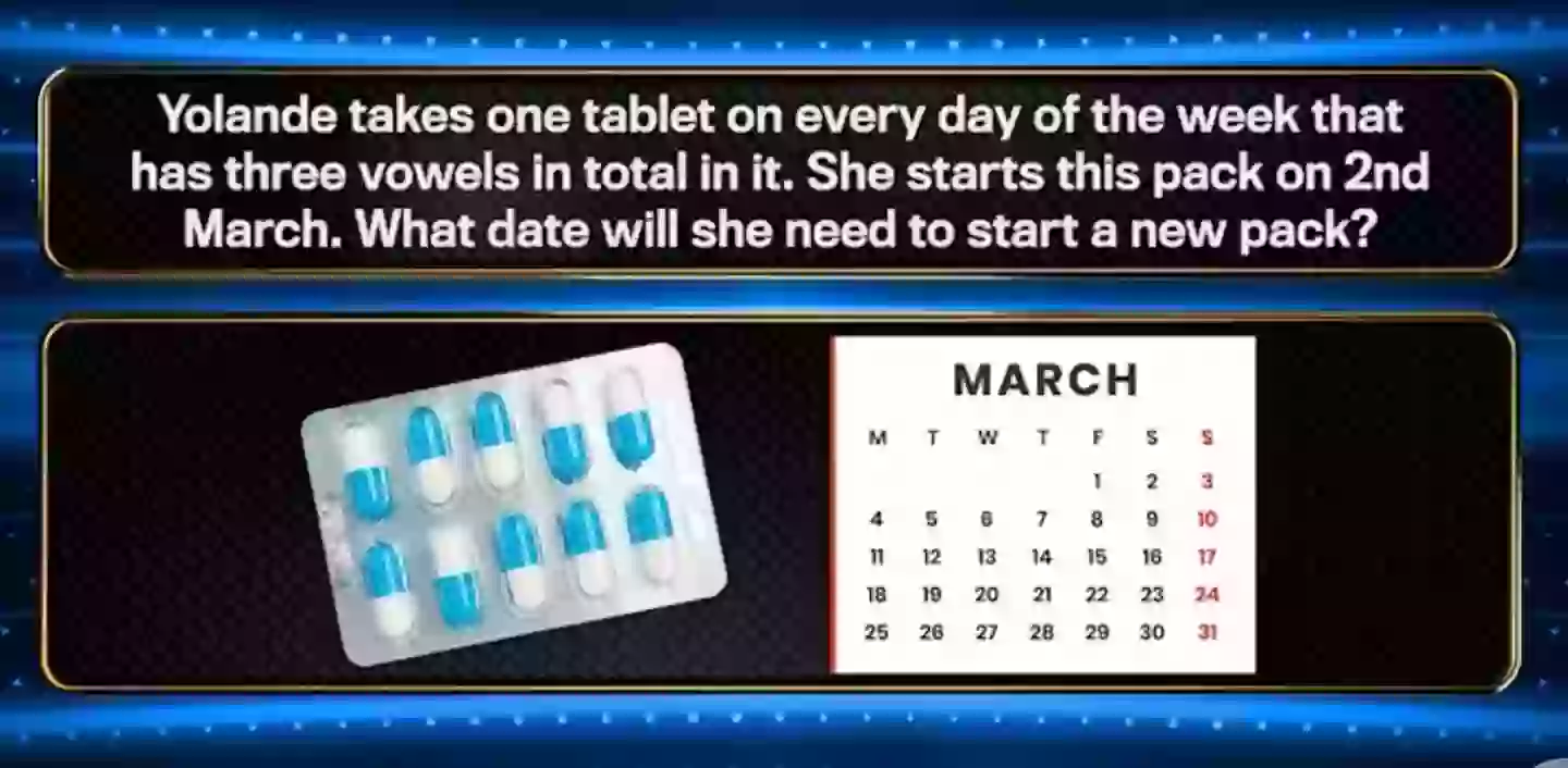 The final question on Saturday's episode of The 1% Club baffled viewers watching at home (ITV)