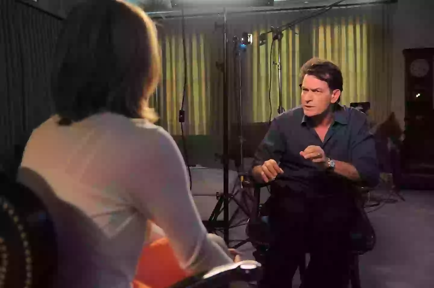 The OnlyFans star lip-synced to the audio of Charlie's infamous 2011 interview with Andrea Canning in a savage TikTok video (Disney General Entertainment Content via Getty Images NEWS via Getty Images)