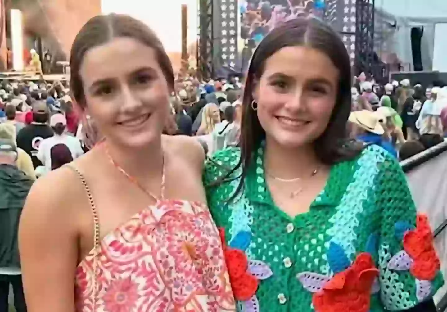 Twin sisters Ellie and Lulu Gribbin were swimming off the coast of Florida last year when a shark attacked (NBC)