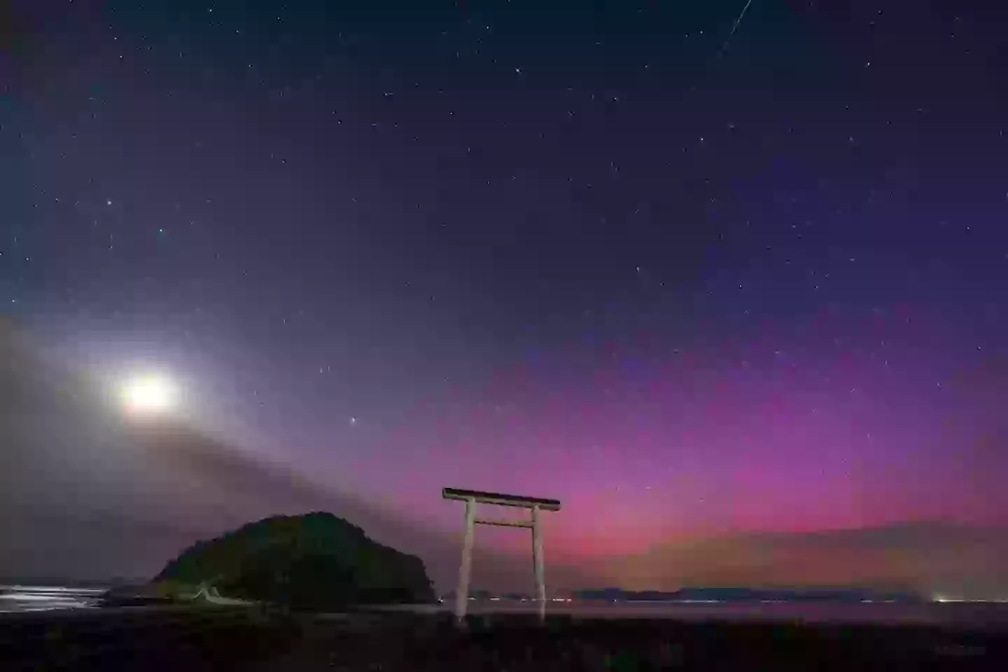 Magenta auroras could be seen in parts of Japan (NASA)