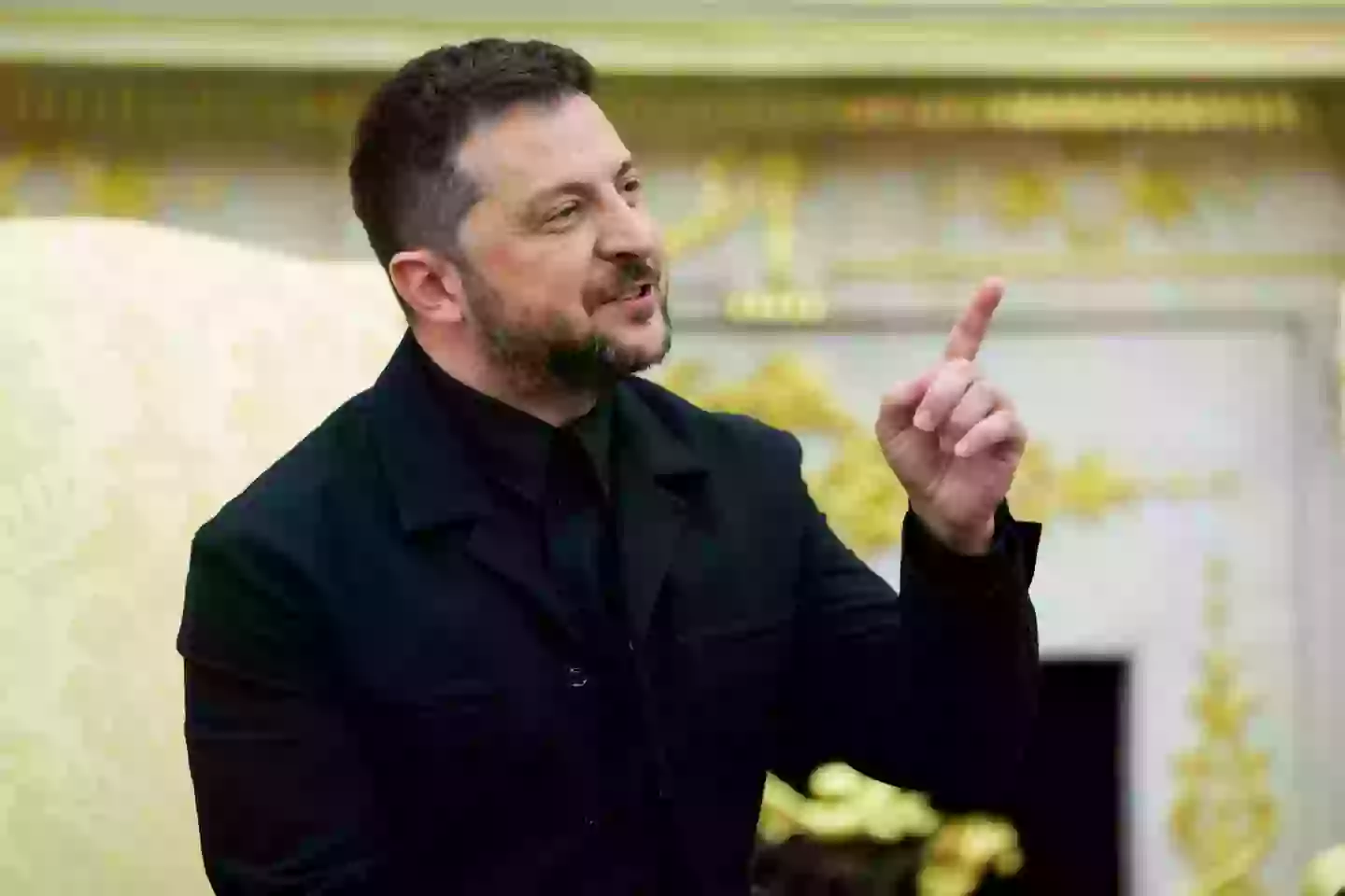 Zelenskyy hadn't forgotten the fashion police reporter (Aaron Schwartz/CNP/Bloomberg via Getty Images)