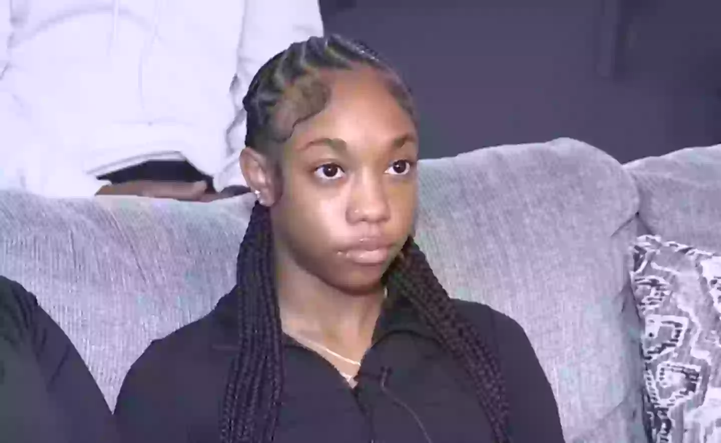 Tucker was caught off guard when the baton hit her head (WSET ABC 13)