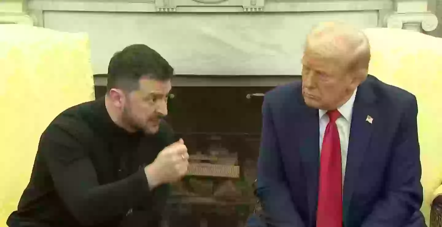 Honigman reckons that the Ukrainian President was trying to communicate with his hand movements (The White House)