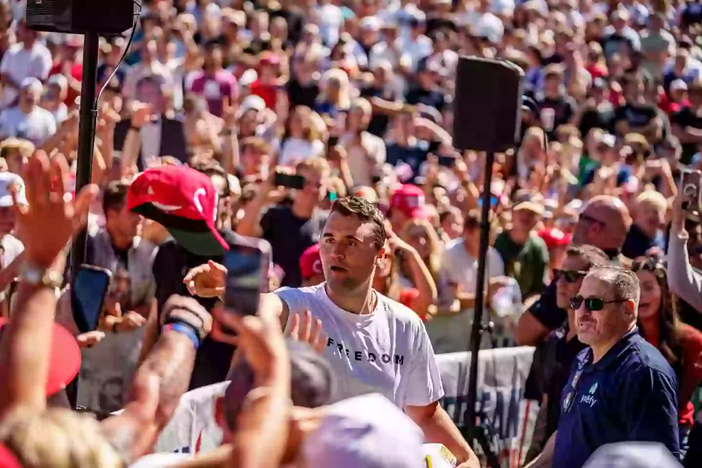 Kirk died on September 10 after being fatally shot (Trent Nelson/The Salt Lake Tribune/Getty Images)