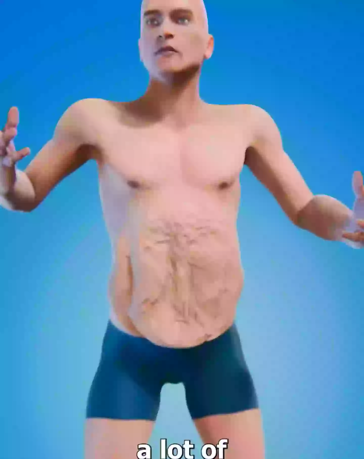Excess skin can happen after a person rapidly loses an extreme amount of weight (YouTube/@ZackDFilms)