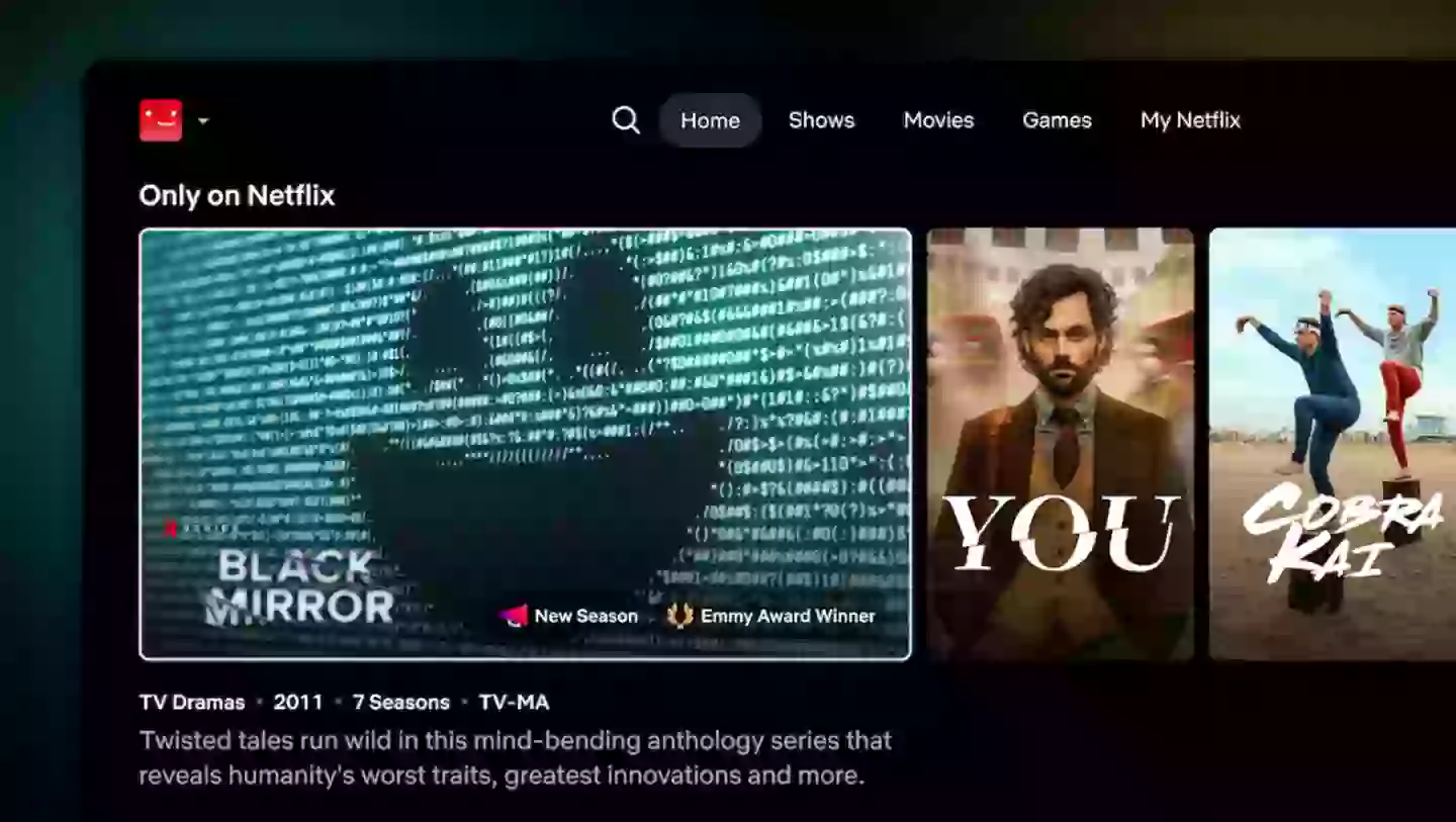 This is what the new layout looks like, it's not popular with everyone (Netflix)