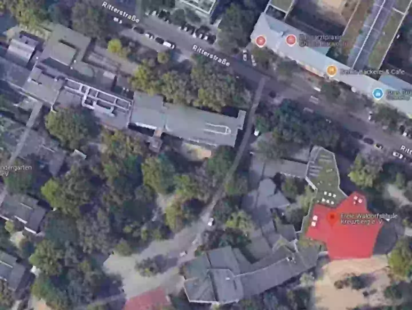 School forced to try cover up 65-foot penis visible on Google Maps 1 The painting was picked up on Google Maps. (Google)