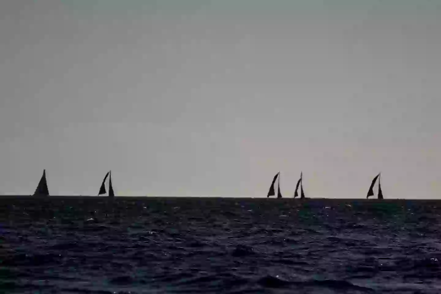 The boats collected up samples to be analysed.