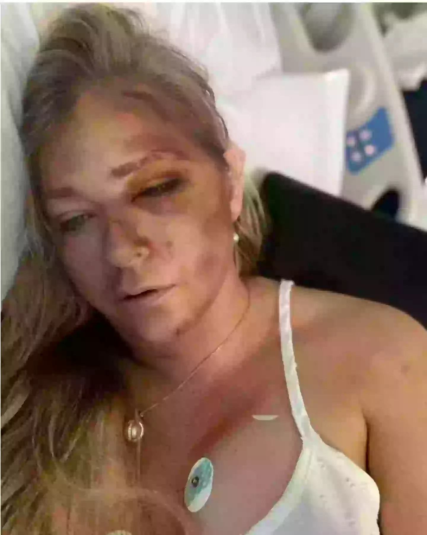 Giuffre shared a worrying image of her in what appeared to be a hospital bed (Instagram/@virginiarobertsrising11)