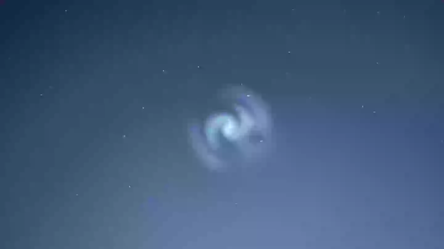 Truth behind mysterious glowing spiral seen across UK last night leaving Brits baffled