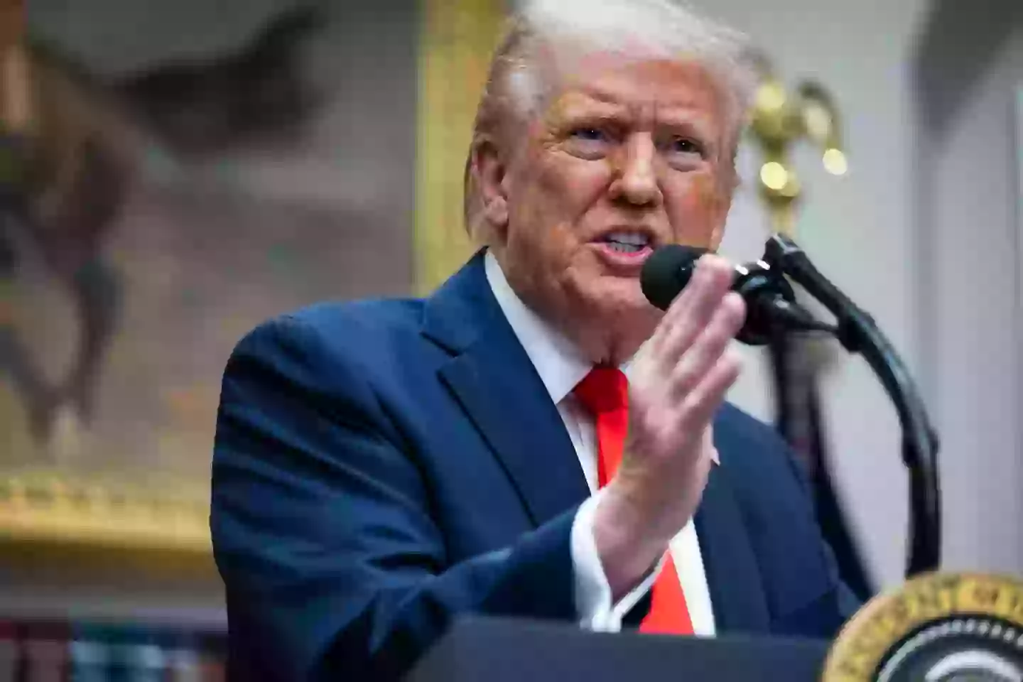 You can't put anything past the US President, 78, these days (Annabelle Gordon for The Washington Post via Getty Images)
