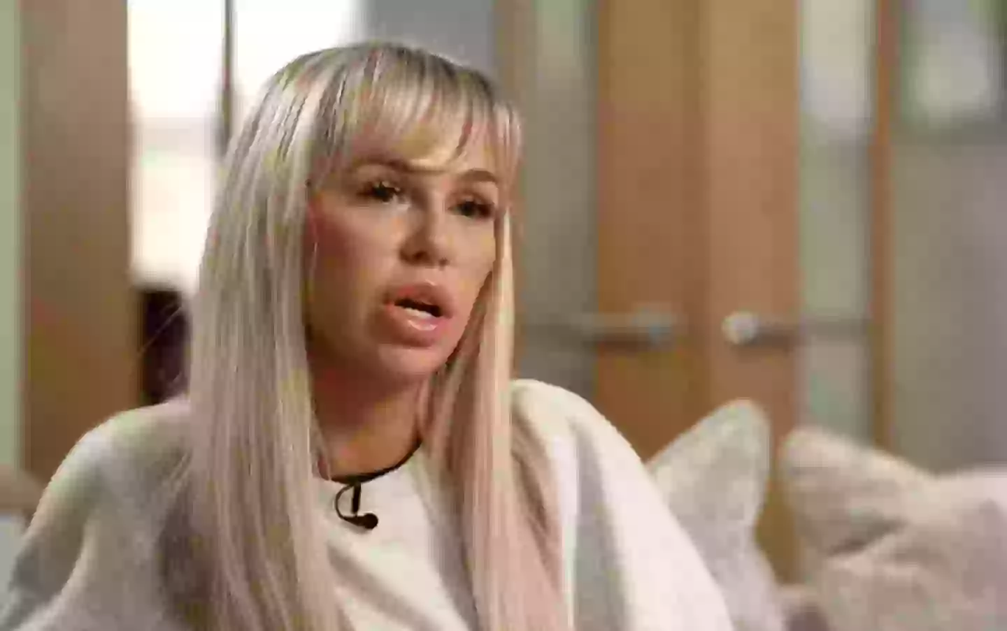 The test left Louise with an open wound that had to be dressed twice a week (ITV News)