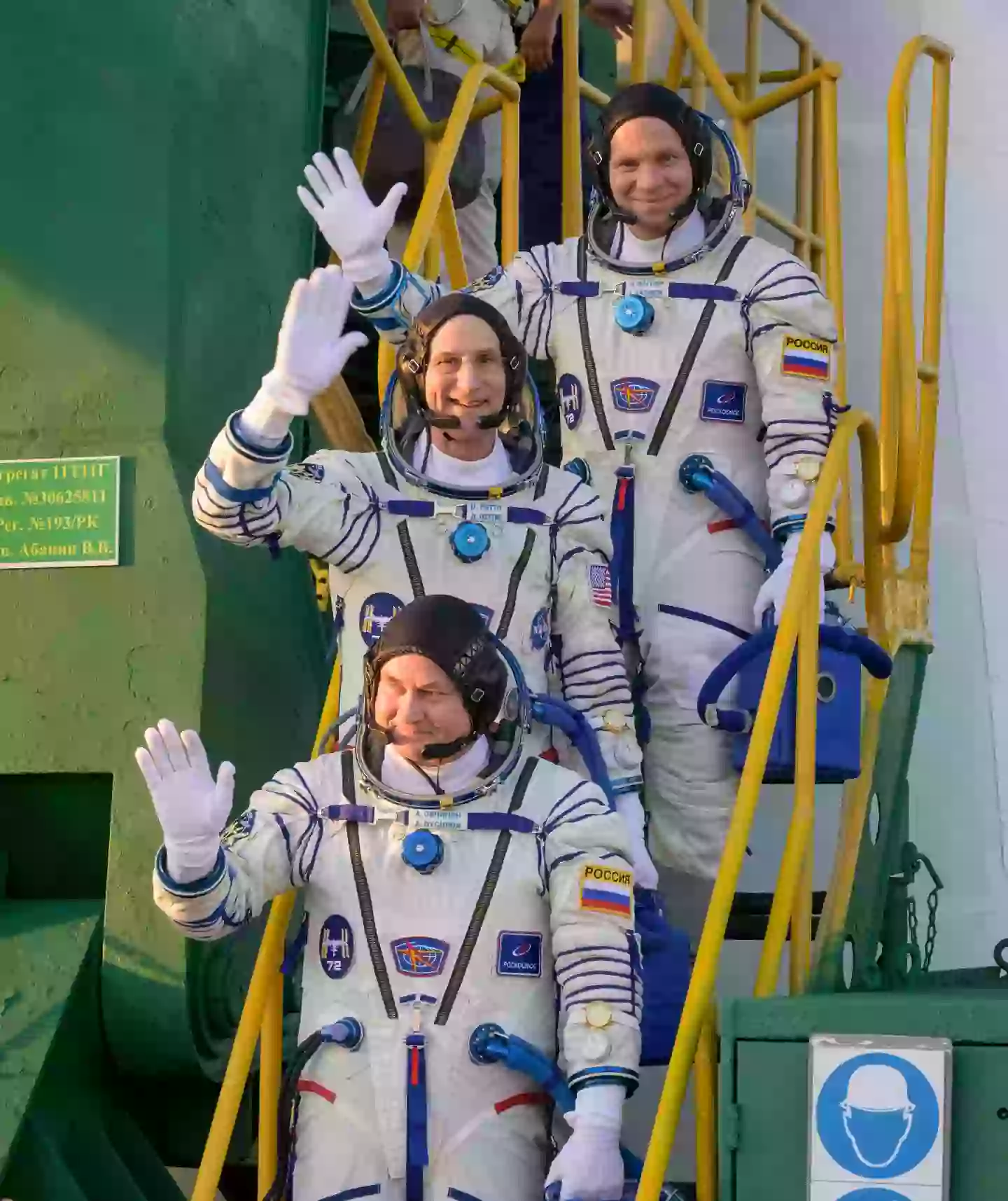 NASA's oldest active astronaut had been on a seven-month mission with Russian cosmonauts Alexey Ovchinin, 53, and Ivan Vagner, 39 (Bill Ingalls/NASA via Getty Images)