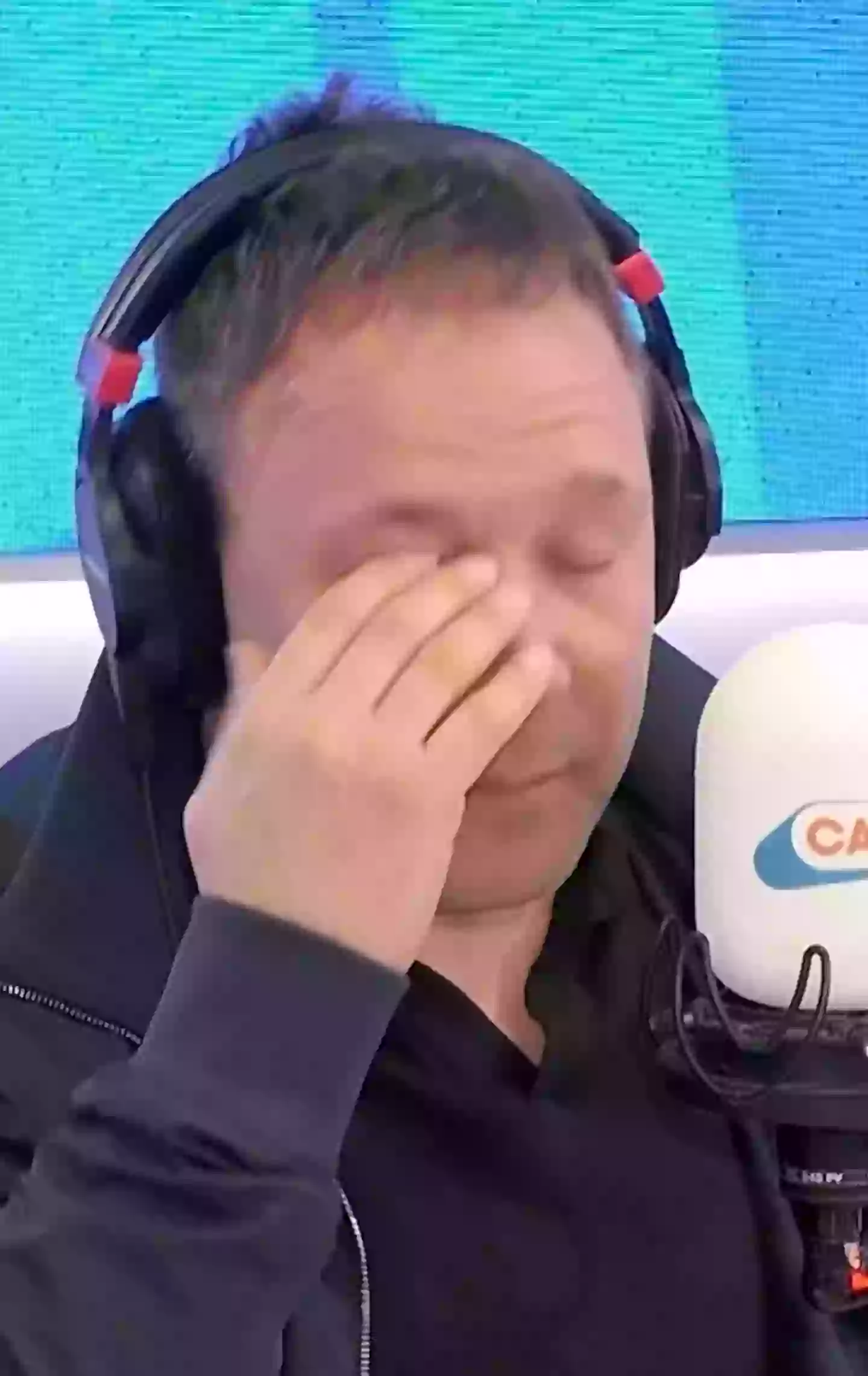 Stephen Graham was brought to tears to the point that one of his contact lenses came out (Capital Radio)