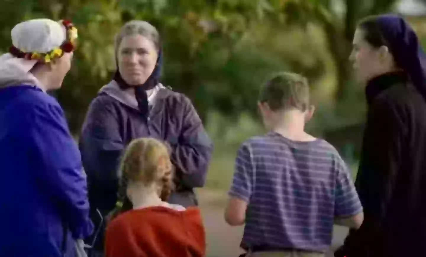 Life in a Bruderhof community looks very different to ours (YouTube/BBC)