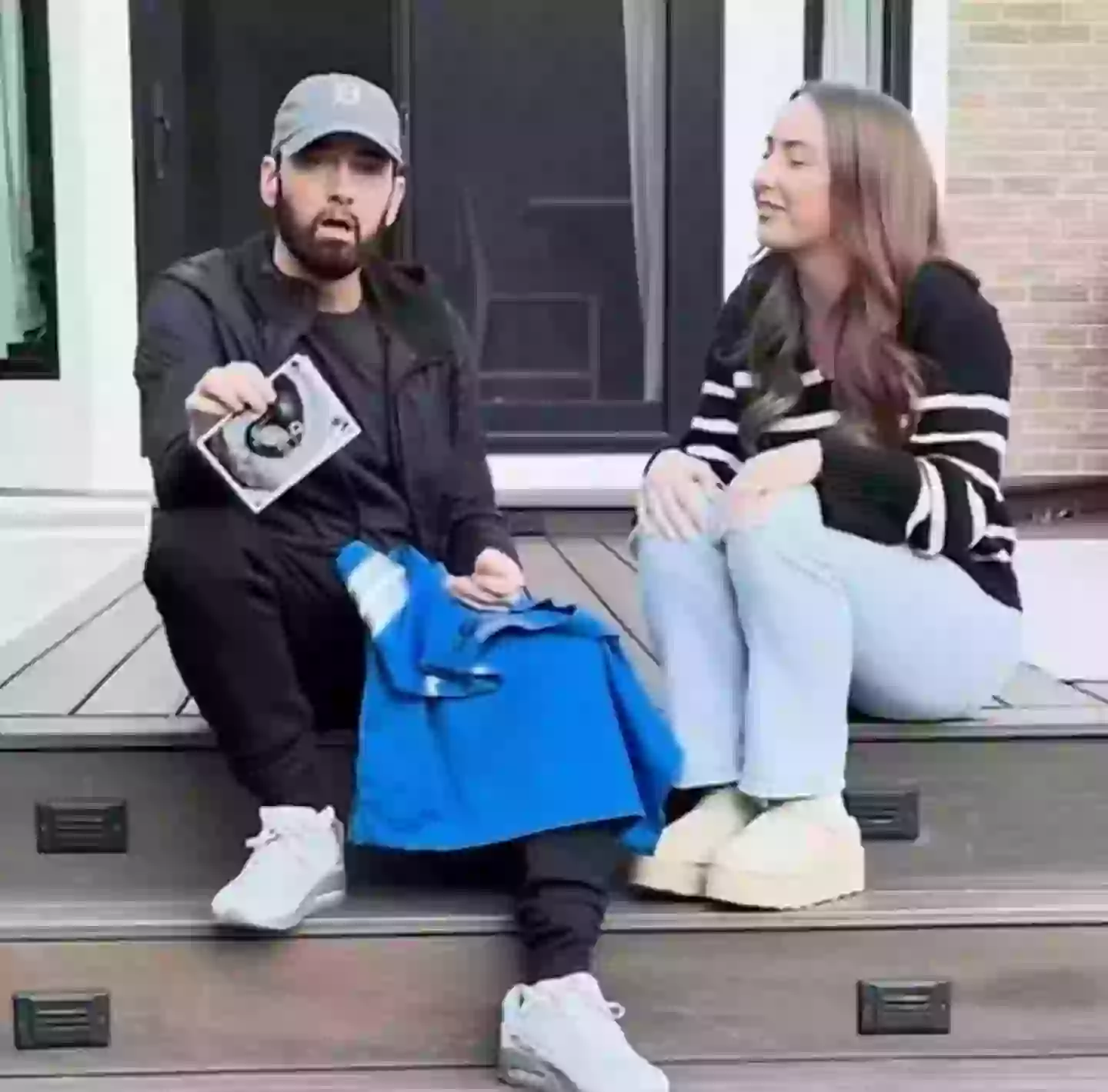 Eminem, who recently became a grandad, is known for lyrically letting rip when someone mention's his daughter's name (YouTube/EminemMusic)