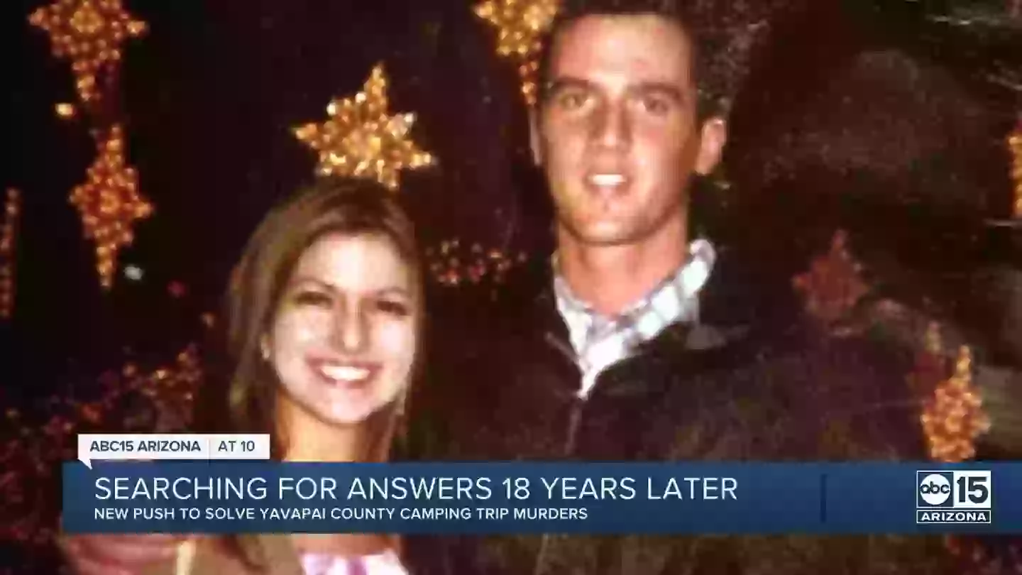 Lisa Gurrieri, 19, and Brandon Rumbaugh, 20, from Arizona, US, were celebrating their one-year anniversary on a camping trip (ABC15)