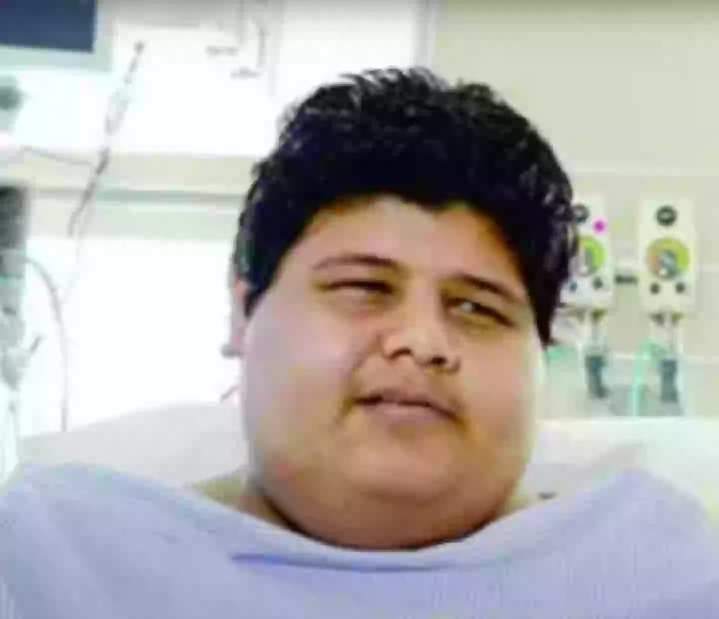 Khalid before his weight loss journey.