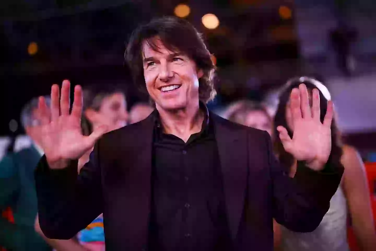 Cruise often puts his life on the line but this is a little different. (Manuel Velasquez/Getty Images for Paramount Pictures)