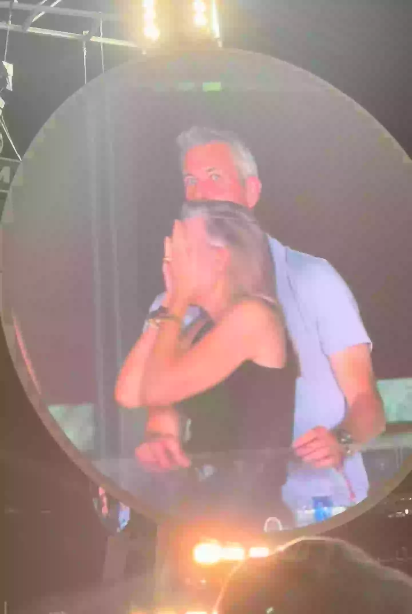 The pair's reaction over being shown on screen at the Coldplay concert gave it away pretty quickly (TikTok/@instaagraace)