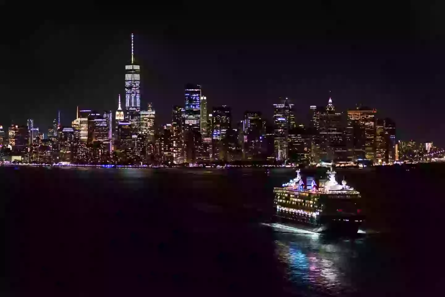 Like cities, cruise ships essentially have their own light pollution. (C. Taylor Crothers/Getty Images)