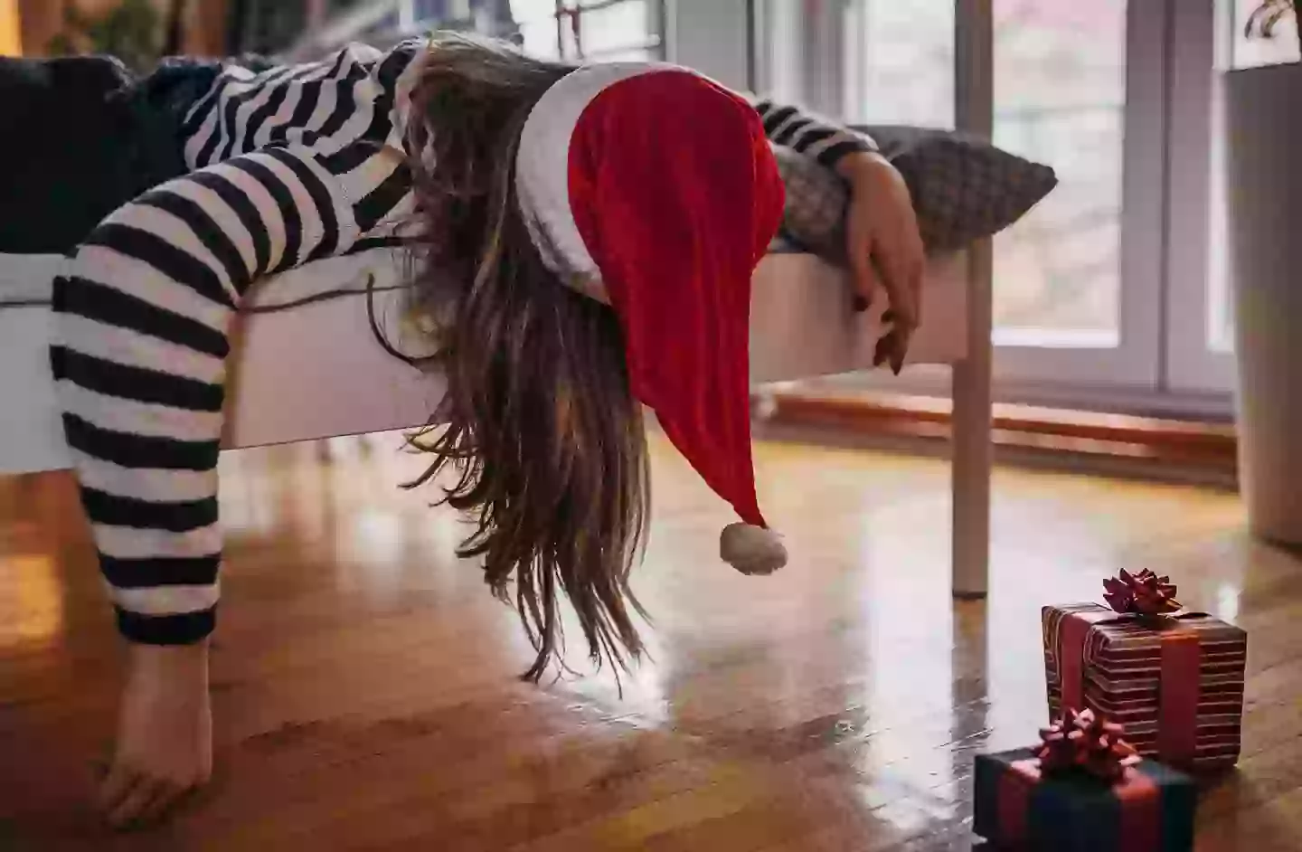 Unless you want to end up like this over Christmas, choose your booze wisely (Getty Stock Image)
