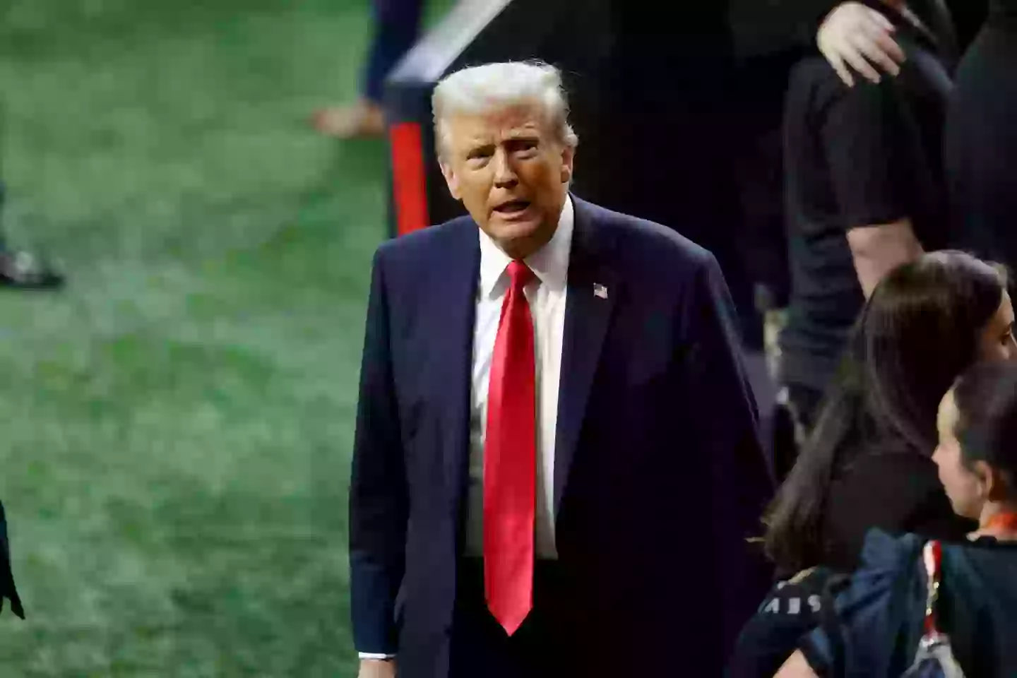 Donald Trump is the first sitting president to attend a Super Bowl (Bob Kupbens/Icon Sportswire via Getty Images)