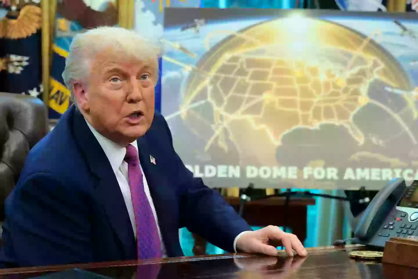 Trump is determined to build the $175 million missile defence system (Chip Somodevilla/Getty Images)