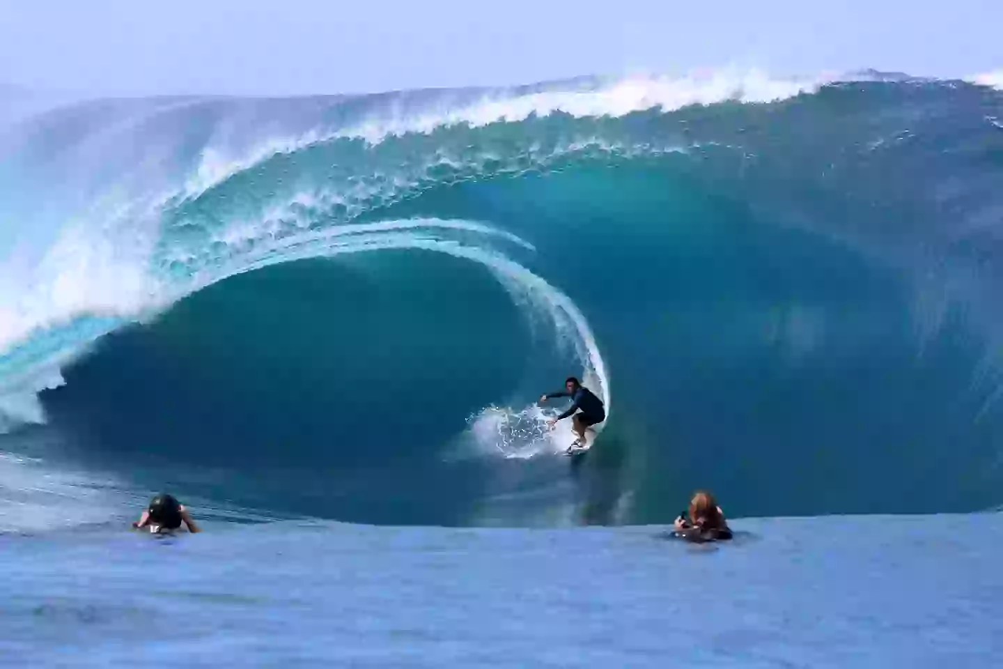 Teahupo’o is known for having some of the 'heaviest' waves. (GREGORY BOISSY/AFP via Getty Images)