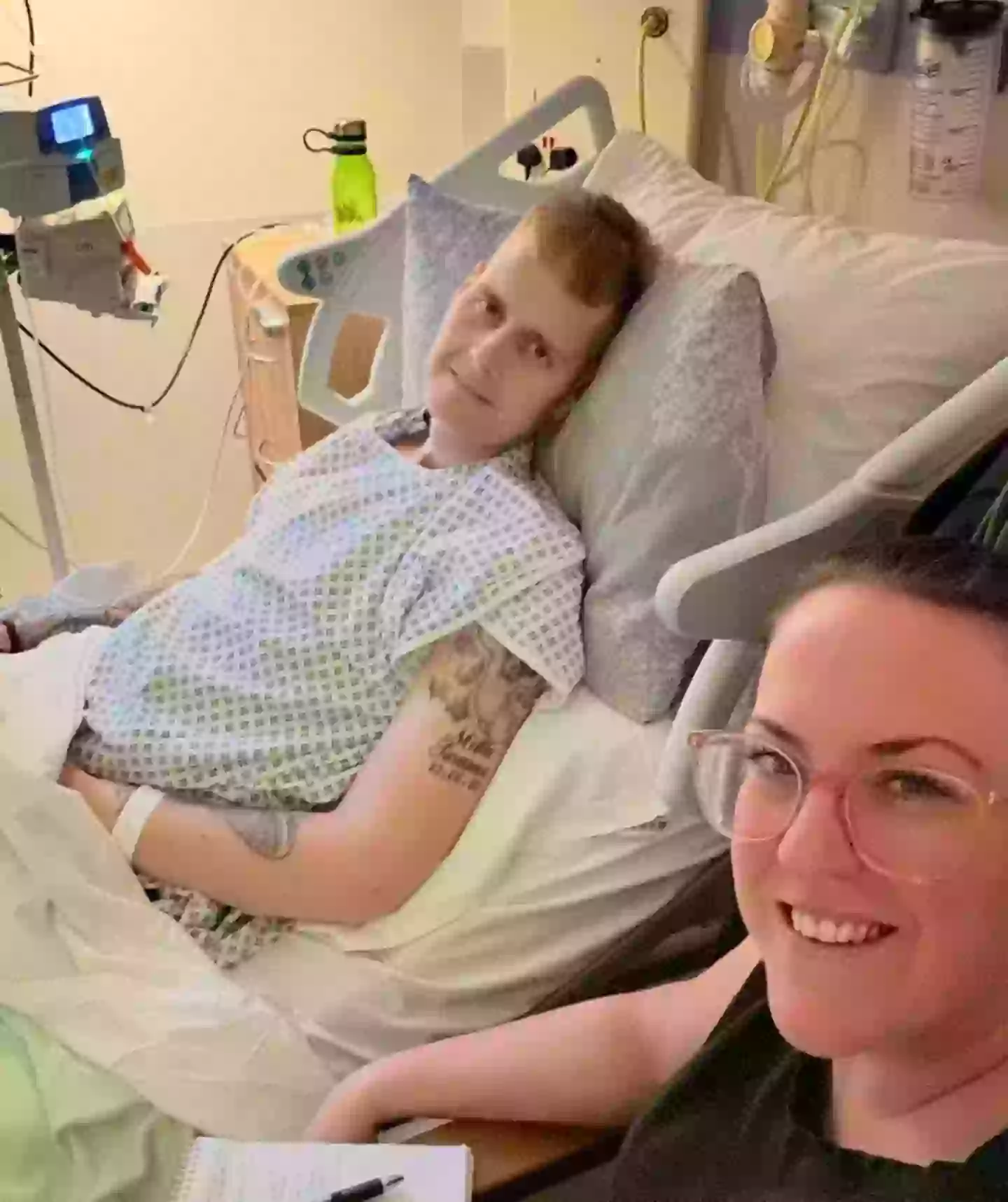 Ben is in hospital awaiting an operation after his legs gave way while he was getting out of bed and he shattered his femur (PA Real Life)