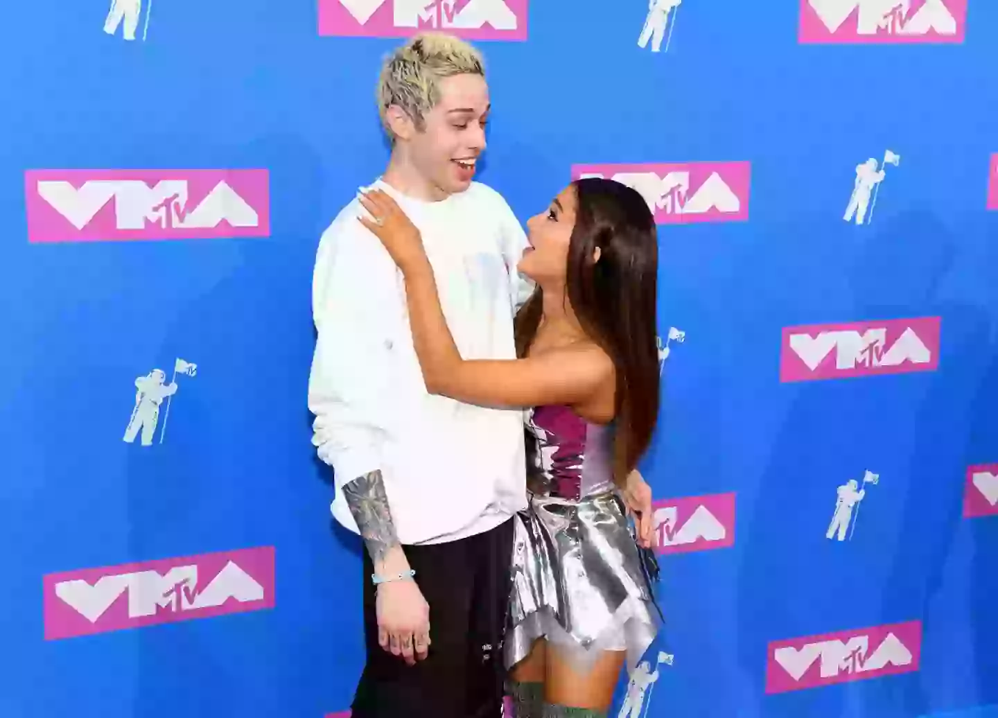 The phrase would later go viral, thanks to Ariana Grande and Pete Davidson (Nicholas Hunt/Getty Images for MTV)