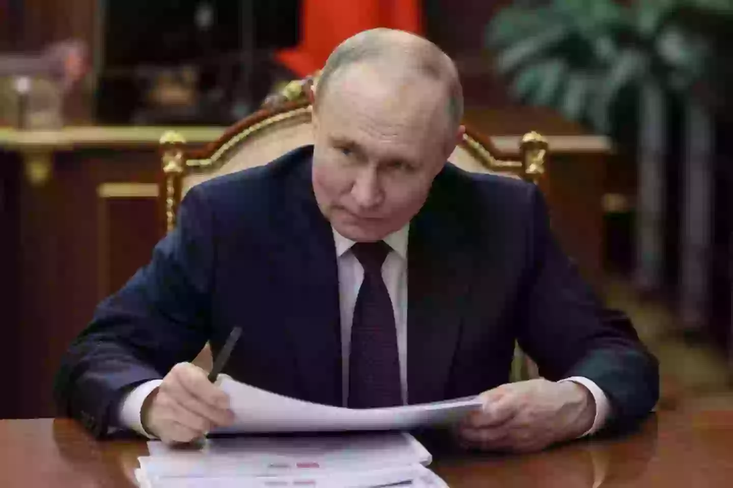 Russian officials have since reacted to the US decision to pause military aid to Ukraine (MIKHAIL METZEL/POOL/AFP via Getty Images)