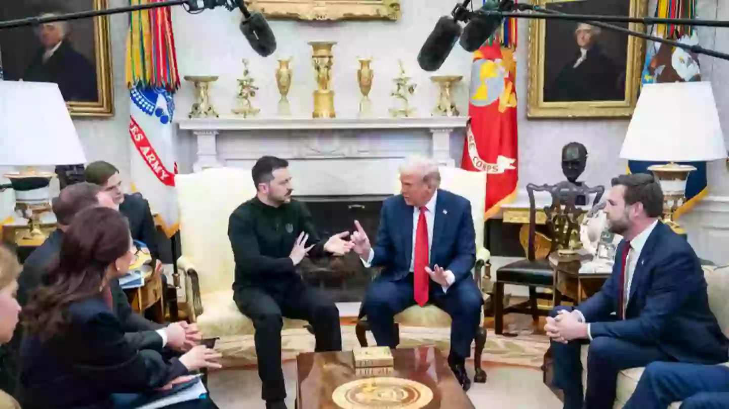 Hot mic reveals what Trump said before Zelenskyy walked out of Oval Office