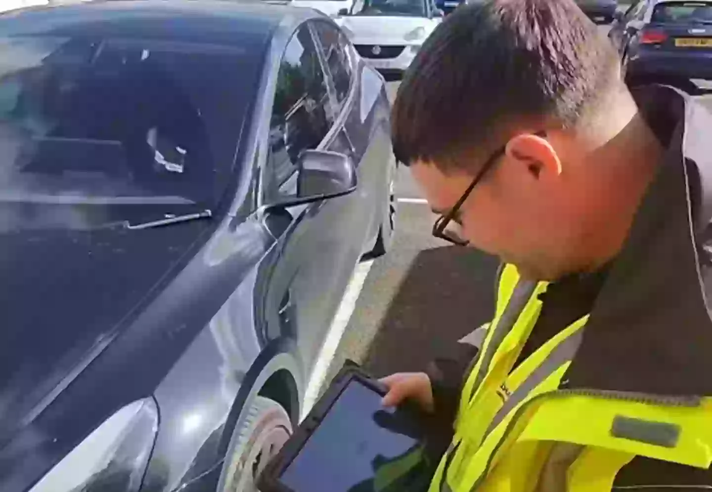 Harley admitted that he expected his Tesla to be undervalued, but was still shocked when the final value was revealed (YouTube/@harleygperkins)