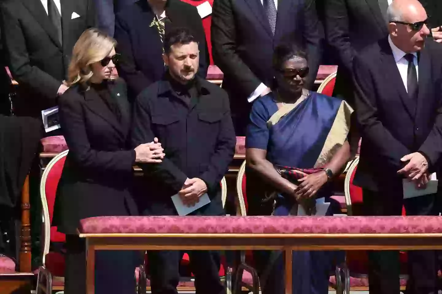 Zelenskyy has come under fire for not wearing a suit at Pope Francis' funeral - but there's a reason behind his fashion choice (Alessia Pierdomenico/Bloomberg via Getty Images)