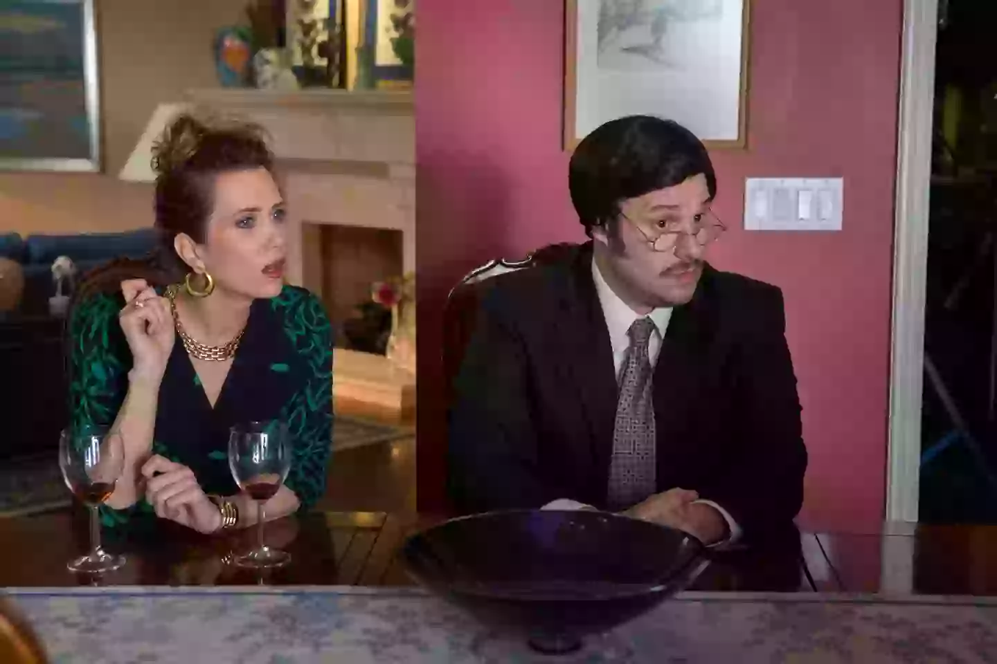 Rogen and Wiig in Arrested Development.