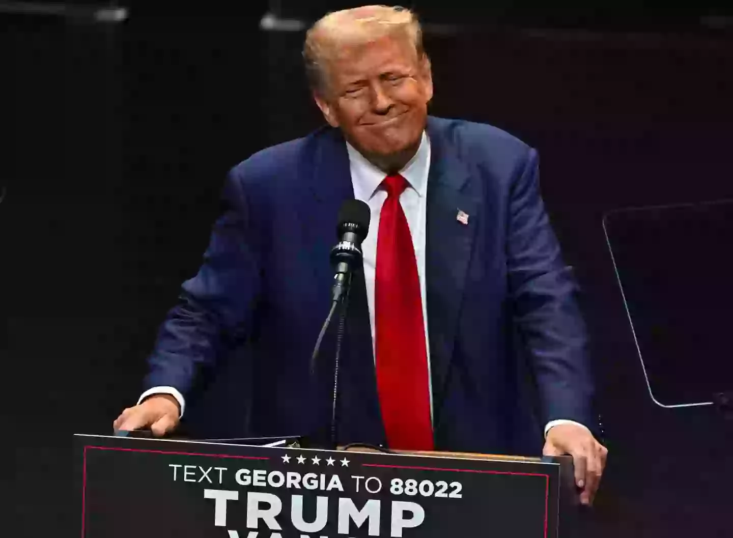 Trump pictured at the rally last September (Ricky Carioti/The Washington Post via Getty Images)