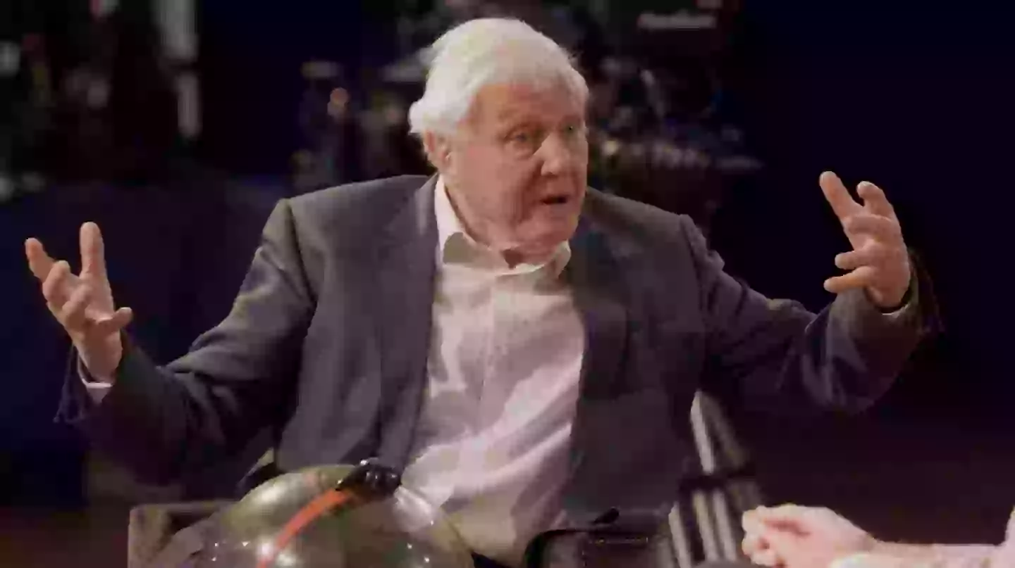 Sir David Attenborough told Prince William he 'couldn't breathe' (YouTube/The Prince and Princess of Wales)